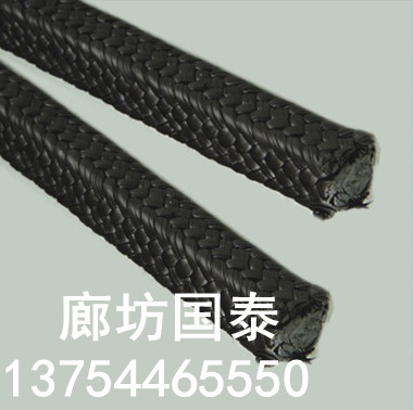 3*3mm--100*100mm含油黑四氟盘根 国泰盘根